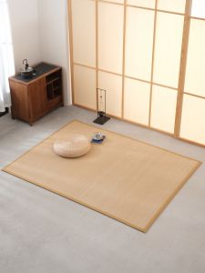 Japanese Style Bamboo Woven Carpet Living Room Bedside Vine Woven Carpet Bamboo Mat Cool Mat Tatami Pad Windowledge Bench Pad