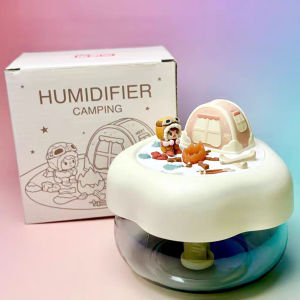 400ML Ultrasonic Camping Humidifier with Night Light USB C Auto-Off Ultra Quiet 2 Modes Portable for Home Office Outdoor Car Use