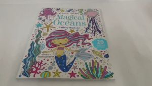 Colour Your Own Magical Ocean Wall Art Colouring Book For Adults & Kids with Pull Out Pages