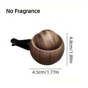 2026 New 1/2/4Pcs Wood Essential Oil Diffuser No Electric Natural Black Walnut Mini Cute Car & Home Fragrance for Bedroom Office