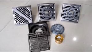 FLOOR DRAIN ANTI SERANGGA / SARINGAN GOT MINIMALIS PETAK STAINLESS ABU