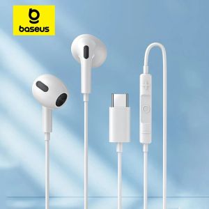 BASEUS | Baseus C17 In-ear Wired Earphone For Xiaomi Samsung NOTE 10 NOTE 20 S21 S20 Cellphone Headphones with Mic Wired Headsets
