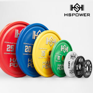 แผ่นดิสก์ยกน้ำหนัก HSPOWER สำหรับการออกกำลังกายและฟิตเนส สีสันสดใส แผ่นดิสก์ยกน้ำหนักเสริมความแข็งแรง