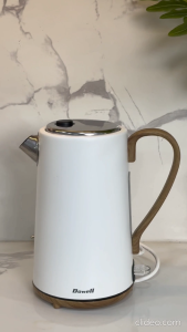 Dowell 1.7L Electric Water Kettle | Wooden Design Double Wall & 360° Rotational Base | EK-017W