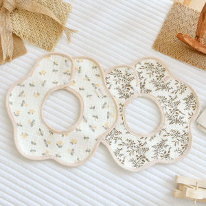 Pure Cotton Muslin Baby Bibs Waterproof Anti-Vomiting Newborn Saliva Towel Four Seasons Universal Infant Feeding Bibs