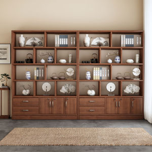 OYIla | Chinese Style Simple 2025 New Tea Cabinet Display Shelf