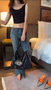 Túi T0TE Dl.e SeIIa-dy 2 Màu Đen - Bạc Form Xinh Fullbox Tag Mac Size