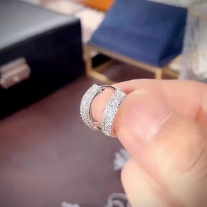 Huitan High Quality Silver Color Hoop Earrings Women Micro Paved CZ Stone Fashion Versatile Circle Earrings Trendy Jewelry