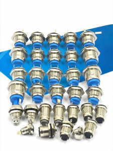 Risym | Metal Illuminated Waterproof Self-Latching Self-Resetting Push Button Switch 16/19/22mm 5A