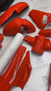 HONDA GENUINE SPARE PARTS SPARE FAIRINGS FLAIRINGS KAHA PLASTIC PARTS ORANGE FOR HONDA GIORNO 125