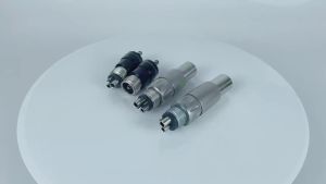 Dental PTL LED Light Coupler Connector Quick Coupling For Optical Fiber High Speed Air Turbine Handpiece 6 Holes