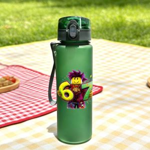 3D Printed with Vivid Cartoon Pattern Number 67 Water Bottle - Newest Cute & Stylish Fade-Resistant Lightweight Cute