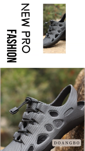 DOANGBO Mens Sandals with Elastic Straps Outdoor Sandals Casual Sports Hiking Shoes Reclining Shoes