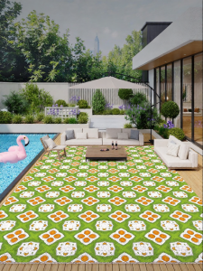 xy | French Retro Outdoor Carpet Waterproof UV Resistant