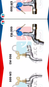 EM-998 EM-999 Anti-theft faucet Alloy lockable faucet high quality