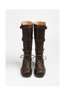 Retro ส้นหนาเพิ่มความสูงรองเท้าบูทยาวผู้หญิงรอบหัวสูงหลอดรถจักรยานยนต์รองเท้าอัศวิน Western คาวบอย < Ne1> รุ่น