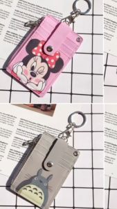 Indo 1866 - Gantungan ID Card dan Slot Koin / Card Holder Motif Karakter Lucu