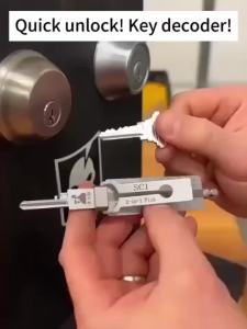 2pcs Lishi 2 in 1 Tools SS002 SS001 Pro KW1 KW5 SC1 SC4 Lishi Tool For Door Civil Lock Opener Hand Tool Professional Locksmith
