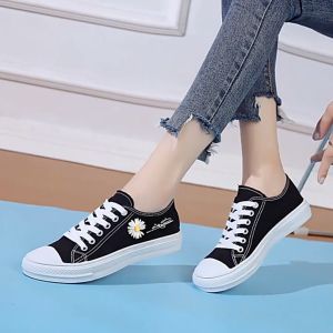 Samain Casual canvas shoes  women versatile Korean fashion low cut soft soled trendy shoes