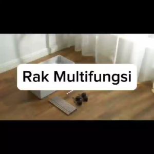 Rak Susun Plastik N41 Roda Serbaguna Penyimpanan 3 Tingkat