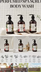 Plu Perfumed Spa Scrub Body Wash 磨砂沐浴露 500g