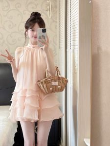 CHANGTONG | French Elegant Fairy Princess Look Small Size Tulle Dress