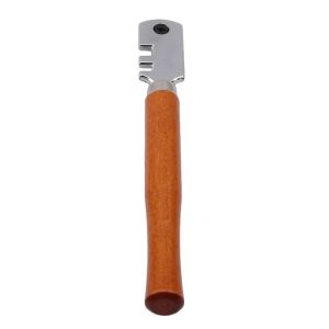 Dụng Cụ Cắt Kính Sáu Bánh Đa Chức Năng Có Tay Cầm Bằng Gỗ Dụng Cụ Cắt Gạch Bộ Dụng Cụ Thủ Công Bánh Xe Kim Loại Để Gia Công Kim Loại DIY