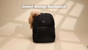 Balo nữ jellycat bunny thỏ bông cao cấp NATOLI nhiều ngăn đi học cute phong cách hàn quốc - BST Sweet Bunny Backpack B28