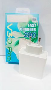 Batok Adapter VVO V30 PRO  280W Fast Charger Support Fast Charging Kepala Batok Casan hp