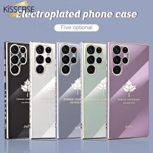 [Có Wristband】KISSCASE Ốp Lưng Điện Thoại Mạ Điện Cho Samsung S22 Ultra Cho Samsung Galaxy S22 Plus S21 FE S21 Ultra Plus S20 Ultra S20FE A53 A73 A33 A52S A52 Ốp Lưng Capa