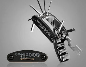 Kunci Lipat Serbaguna 15 in 1: Alat Serbaguna Stainless Steel untuk Perbaikan Harian