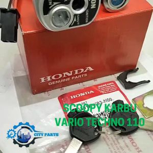 KUNCI KONTAK KEY SET +KUNCI JOK HONDA K93 SCOOPY KARBU VARIO TECHNO 110  KONCI GEMBOK KUALITAS ASLI