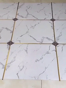 18pc Self-adhesive PVC Tile Stickers Waterproof Wall Stickers Art Diagonal Stickers Kitchen Decoration Stickers Room Decoration