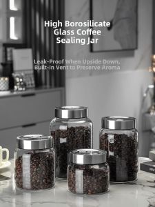 CRISTALGLASS | Automatic Air Release Coffee Storage Jar