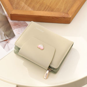 BAORUIFU | Compact Fresh Style Heart Multicard Large Capacity Wallet