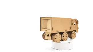 MFK06P - Xe tải chở hàng - 23x11x12 cm - Đồ chơi lắp ráp mô hình từ bìa carton cứng cao cấp