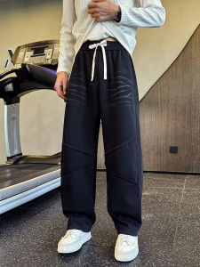 Quần Nỉ Dệt Kim Rộng Rãi Chất Lượng Cao Mùa Thu Đông Mới Về Quần Thể Thao Ống Đứng Thẳng Cỡ Nhỏ 160 Quần Áo Nam