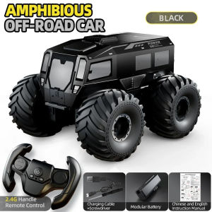 CONUSEA | 4WD RC Car 1:24 Car Model All-terrain Doors Opened Alloy Sound Light High Speed Shock Absorption Off Road Vehicle Toys for Kids