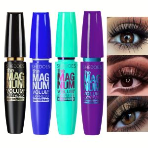 4D Black Mascara Thickening Lengthening Curling Waterproof Liquid Fiber Mascara