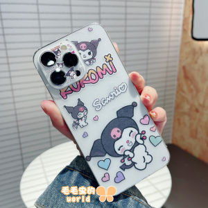 Cute Kurokos Full Body Matte Film Glue for 14 15 16 pro Max Cartoon New Model 13 Mobile Phone Back Sticker Edge Frame Sticker Lens Rear Film Girls Heart