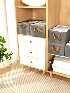 Hộp Vải Đựng Quần Áo Có Khung Thép Cố Định chắc chắnThùng Vải Đừng Đồ Đa Năng Có Thể Gấp Gọn KT 47 * 28 * 20cm