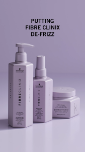 Schwarzkopf Professional Fibre Clinix De-Frizz Shampoo 300ml [For Coarse and Unmanageable Hair]