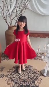 Dress Anak Natal Perempuan - Baju Anak Natal Perempuan 1-12 Tahun 4334