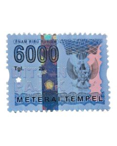 materai 6000 tahun 2007 2008 2009 asli original