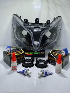 Reflektor lampu h4 lengkap fiting soket H4 VARIO 125 2012-2014 VARIO KZR