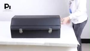 Mooka CarPro Car Trunk Organizer PU Leather Organizer 3 Sizes Foldable Emergency Storage Box Suitable for Alfa Romeo Giulia Stelvio Mito Giulietta etc