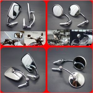 Vintage Cafe Racer Modification High-Quality Stainless Steel Handlebar Mirror