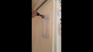 ถุง พลาสติกรอง ถุงเก็บ ฝุ่น ถุงพลาสติกรองฝู่ ถูกเจาะกำแพง คู่กับเจาะ มี 50 ใบ 1 แพค