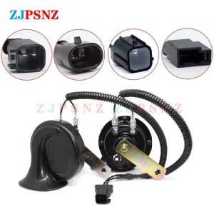 Car Horn Plug 4Wire Dedicated Snail Horn Male Socket Conversion Plug Auto Speakers Single Horn Refit Double Horn Corrugated Tube