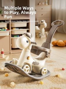 XIONGBEIXI | Convertible Rocking Horse Ride-on Toy Stabilized Design